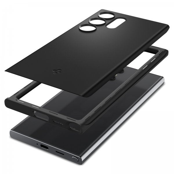 Spigen Samsung Galaxy S24 Ultra Kuori Thin Fit Musta