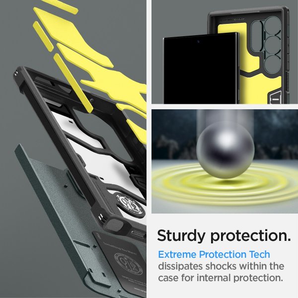 Spigen Samsung Galaxy S24 Ultra kuori Tough Armor Abyss Green