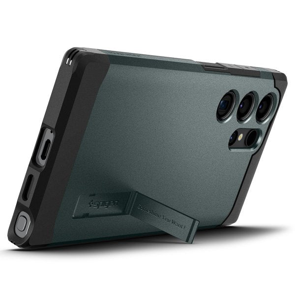 Spigen Samsung Galaxy S24 Ultra kuori Tough Armor Abyss Green