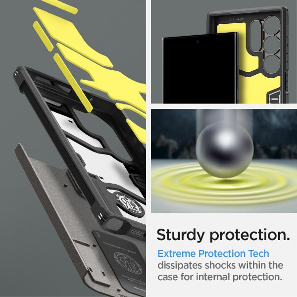 Spigen Samsung Galaxy S24 Ultra Tough Armor Suojakuori Gunmetal
