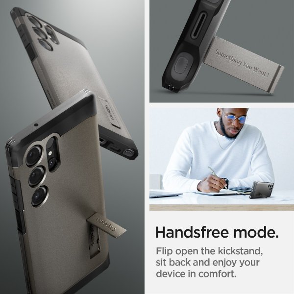 Spigen Samsung Galaxy S24 Ultra Tough Armor Suojakuori Gunmetal