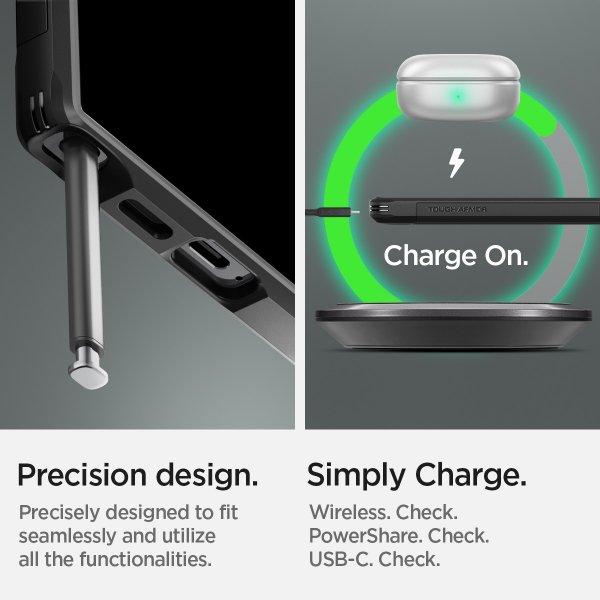 Spigen Samsung Galaxy S24 Ultra kuori Tough Armor Musta