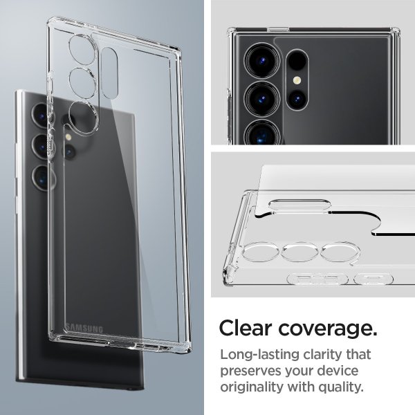 Spigen Samsung Galaxy S24 Ultra -suojakuori Ultra Hybrid Crystal Clear
