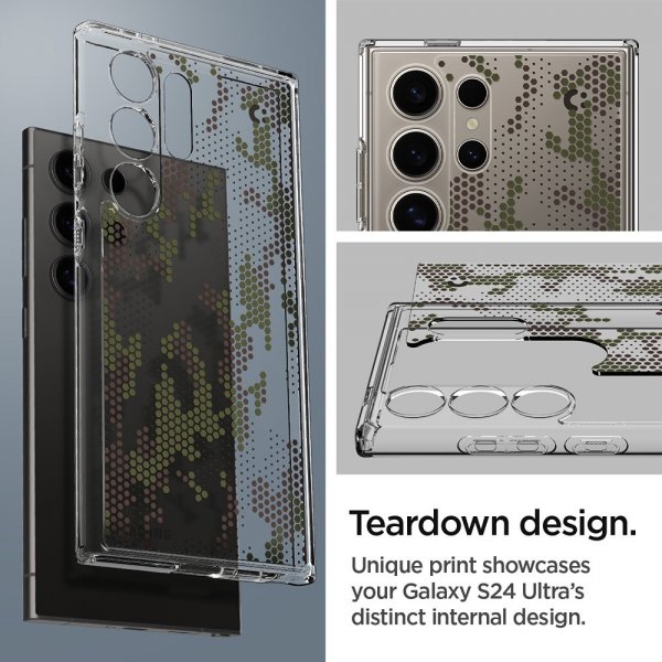 Spigen Samsung Galaxy S24 Ultra -suojakuori Ultra Hybrid Digital Camo