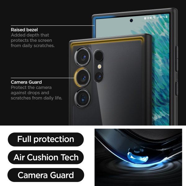 Spigen Samsung Galaxy S24 Ultra Ultra Hybrid Frost Black -kuori