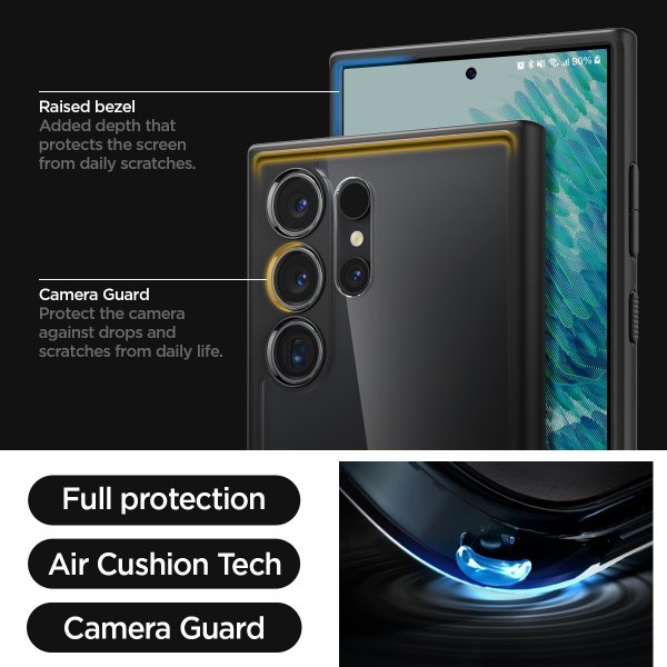 Spigen Samsung Galaxy S24 Ultra Kuori Ultra Hybrid Mattamusta