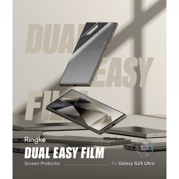 Ringke Samsung Galaxy S24 Ultra Näytönsuoja Dual Easy Film 2-pakkaus