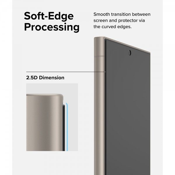 Ringke Samsung Galaxy S24 Ultra näytönsuoja Easy Slide Privacy, 2 kpl