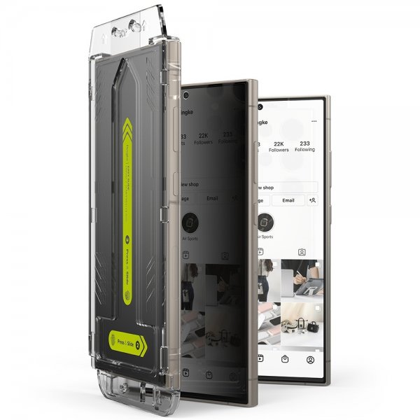 Ringke Samsung Galaxy S24 Ultra näytönsuoja Easy Slide Privacy, 2 kpl