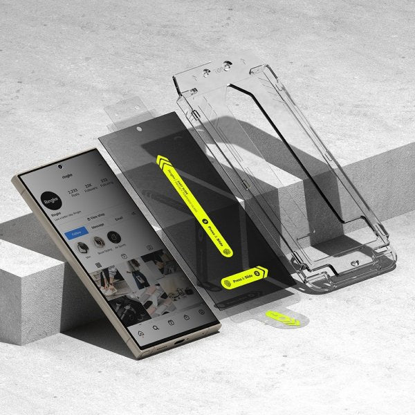 Ringke Samsung Galaxy S24 Ultra näytönsuoja Easy Slide Privacy, 2 kpl