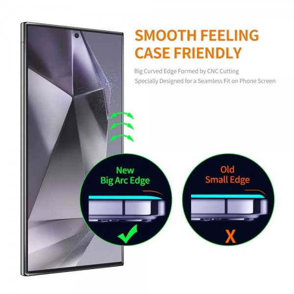 Enkay Samsung Galaxy S24 Ultra Näytönsuoja asennuskehyksellä Easy Install