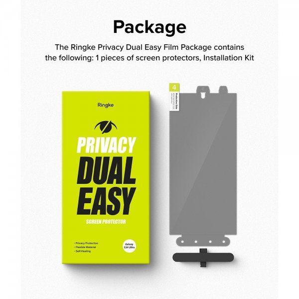 Ringke Samsung Galaxy S24 Ultra Näytönsuoja Privacy Dual Easy Film