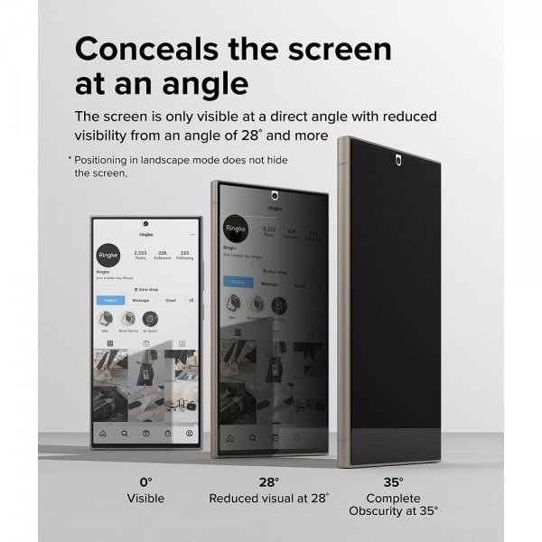Ringke Samsung Galaxy S24 Ultra Näytönsuoja Privacy Dual Easy Film