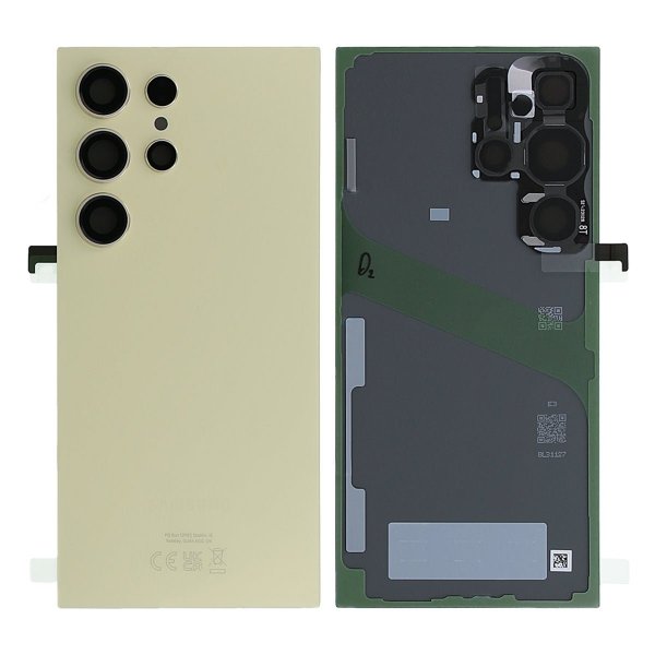 Samsung Galaxy S24 Ultra (SM-S928B) Takakansi Alkuperäinen – Titaanin keltainen