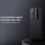 Nillkin Samsung Galaxy S25 Edge -suojakuori CamShield Pro MagSafe, musta