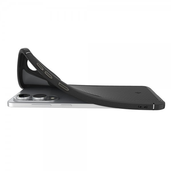 Spigen Samsung Galaxy S25 Edge -suojakuori Core Armor MagFit Mattamusta