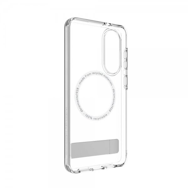dbramante1928 Samsung Galaxy S25 Edge -suojakuori, Iceland Ultra D3O Qi2 Kickstand Transparent