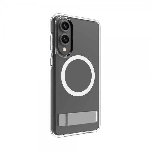 dbramante1928 Samsung Galaxy S25 Edge -suojakuori, Iceland Ultra D3O Qi2 Kickstand Transparent