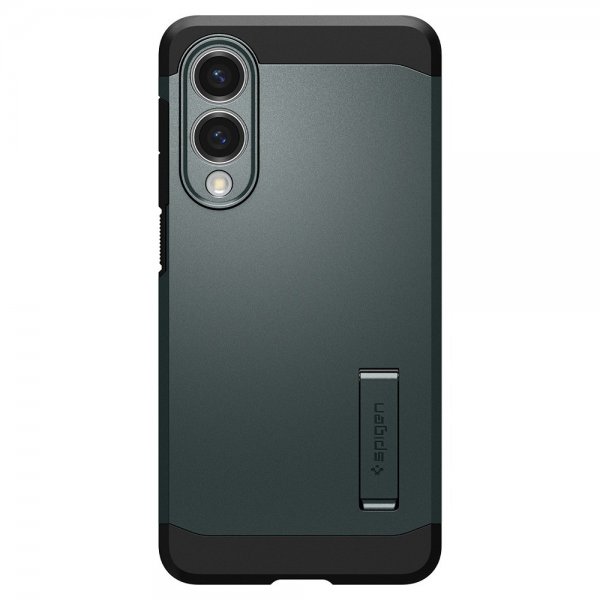 Spigen Samsung Galaxy S25 Edge -suojakuori Tough Armor MagFit Abyss Green