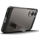 Spigen Samsung Galaxy S25 Edge -suojakuori Tough Armor MagFit Gunmetal