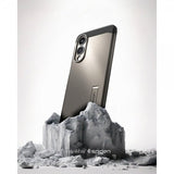 Spigen Samsung Galaxy S25 Edge -suojakuori Tough Armor MagFit Gunmetal