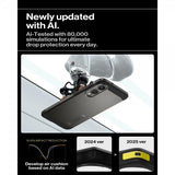Spigen Samsung Galaxy S25 Edge -suojakuori Tough Armor MagFit Gunmetal