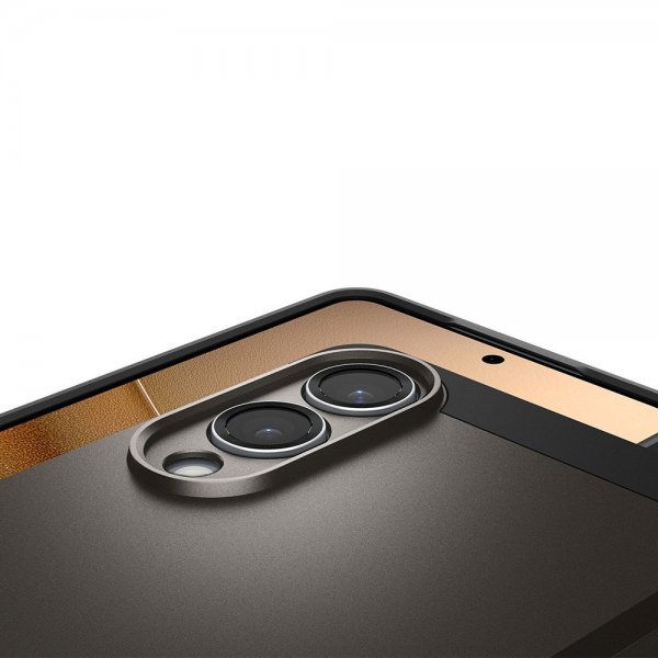 Spigen Samsung Galaxy S25 Edge -suojakuori Tough Armor MagFit Gunmetal