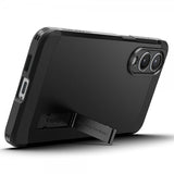 Spigen Samsung Galaxy S25 Edge -suojakuori Tough Armor MagFit, musta
