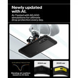 Spigen Samsung Galaxy S25 Edge -suojakuori Tough Armor MagFit, musta
