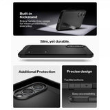 Spigen Samsung Galaxy S25 Edge -suojakuori Tough Armor MagFit, musta