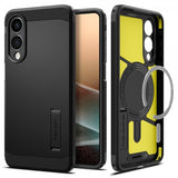 Spigen Samsung Galaxy S25 Edge -suojakuori Tough Armor MagFit, musta