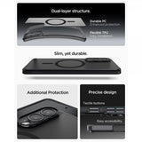 Spigen Samsung Galaxy S25 Edge -kuori Ultra Hybrid MagFit Frost Black