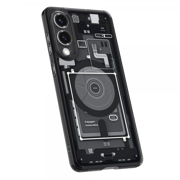 Spigen Samsung Galaxy S25 Edge -kuori Ultra Hybrid Zero One MagFit, musta