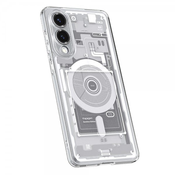 Spigen Samsung Galaxy S25 Edge -suojakuori Ultra Hybrid Zero One MagFit, valkoinen