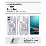 Spigen Samsung Galaxy S25 Edge -suojakuori Ultra Hybrid Zero One MagFit, valkoinen