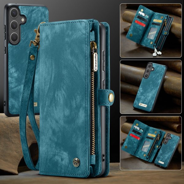 CaseMe Samsung Galaxy S25 FE Kotelo 008 Series Irrotettava Kuori Sininen