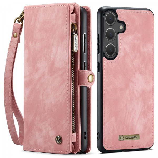 CaseMe Samsung Galaxy S25 FE -kotelo, 008-sarja, irrotettava kuori, pinkki