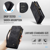 CaseMe Samsung Galaxy S25 FE Kotelo 008 Series Irrotettava Kuori Musta