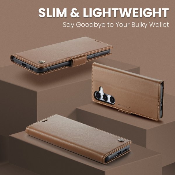CaseMe Samsung Galaxy S25 FE Suojakotelo 023 Series Ruskea