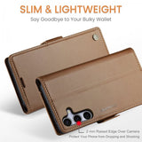 CaseMe Samsung Galaxy S25 FE Suojakotelo 023 Series Ruskea