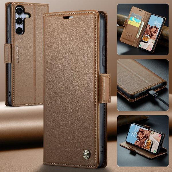 CaseMe Samsung Galaxy S25 FE Suojakotelo 023 Series Ruskea