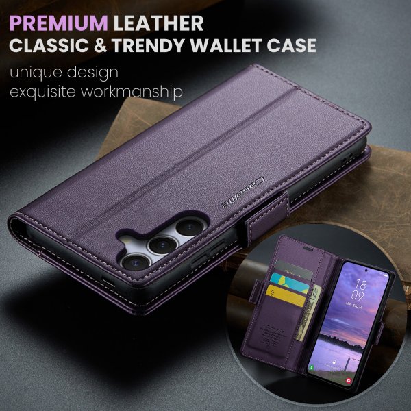 CaseMe Samsung Galaxy S25 FE -suojakotelo 023-sarja violetti