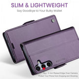 CaseMe Samsung Galaxy S25 FE -suojakotelo 023-sarja violetti