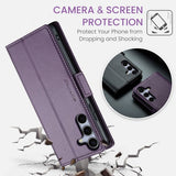CaseMe Samsung Galaxy S25 FE -suojakotelo 023-sarja violetti