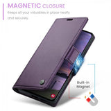 CaseMe Samsung Galaxy S25 FE -suojakotelo 023-sarja violetti