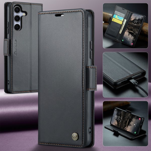CaseMe Samsung Galaxy S25 FE Suojakotelo 023 Series Musta