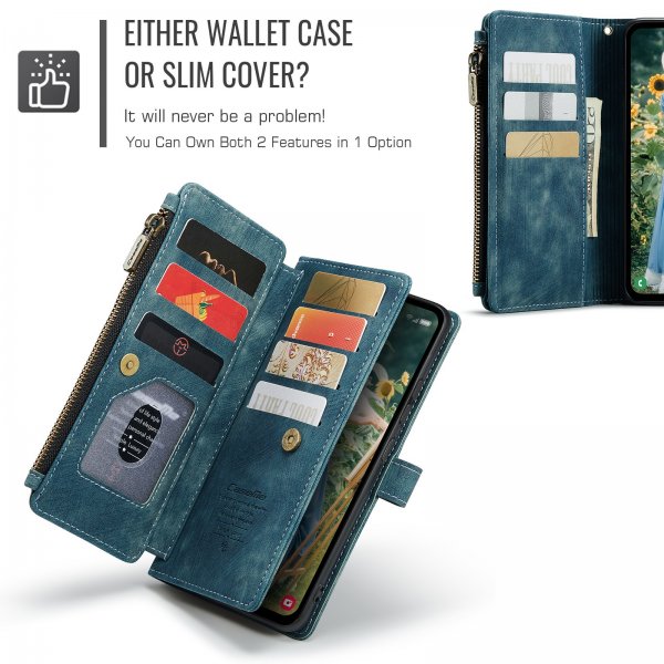 CaseMe Samsung Galaxy S25 FE Kotelo C30 Series Sininen