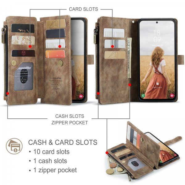 CaseMe Samsung Galaxy S25 FE Suojakotelo C30 Sarja Ruskea