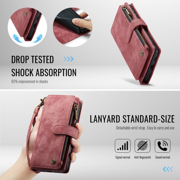 CaseMe Samsung Galaxy S25 FE Kotelo C30 -sarja Punainen