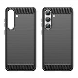 Samsung Galaxy S25 FE Kuori Harjattu hiilikuitukuvio musta